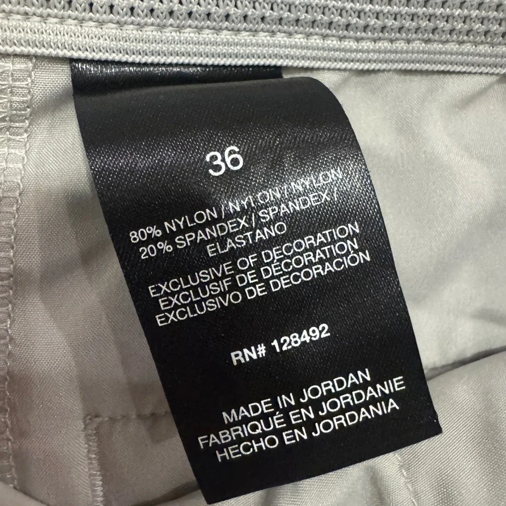 Greg Norman Protek Golf Shorts Mens 36 Tan Beige Stretch Performance Flat Front